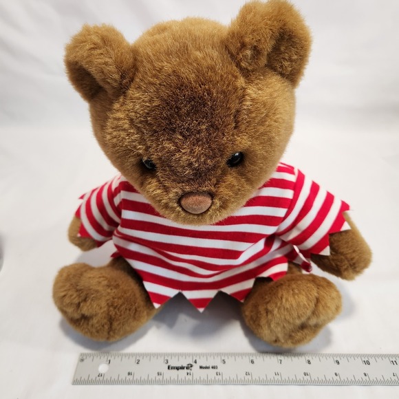 BUILD-A-BEAR Brown Teddy Bear Vintage 1997 Classic Plush Sitting EUC BAB Striped - Picture 8 of 8